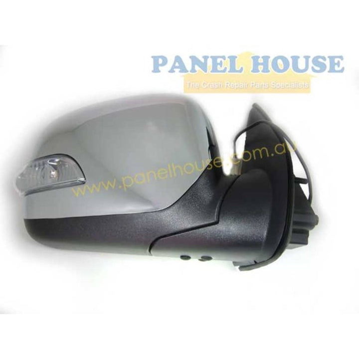 Door Mirrors PAIR Chrome Electric With Blinkers fits Holden Colorado RC 08-12