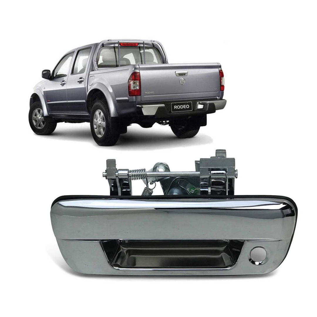 Chrome Tailgate Handle With Key Hole Fits Holden Rodeo RA & Colorado RC