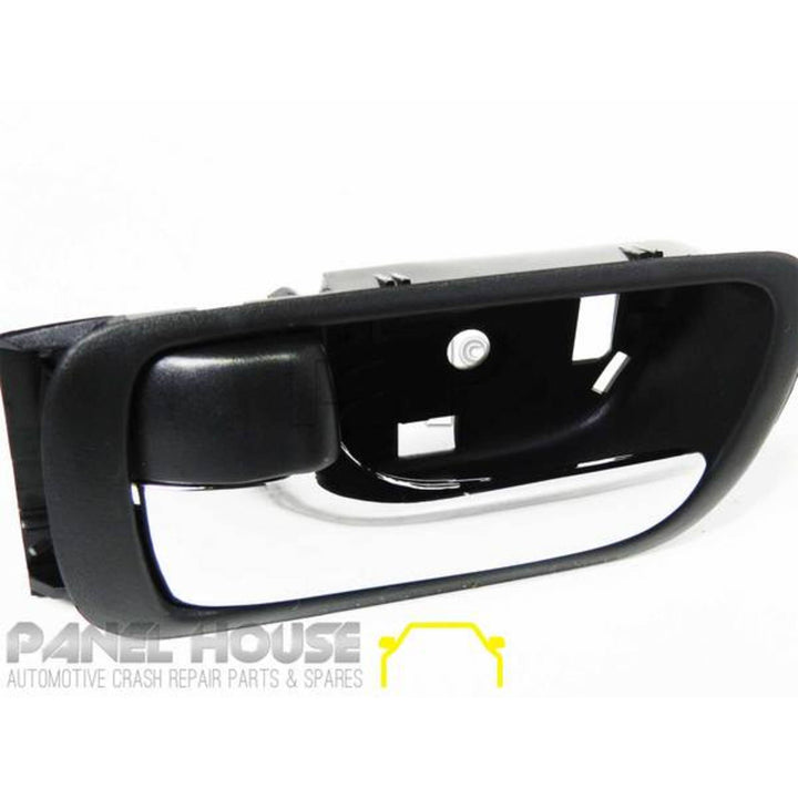 Interior Door Handles PAIR Chrome & Black Fits Toyota Camry 2002 - 2006