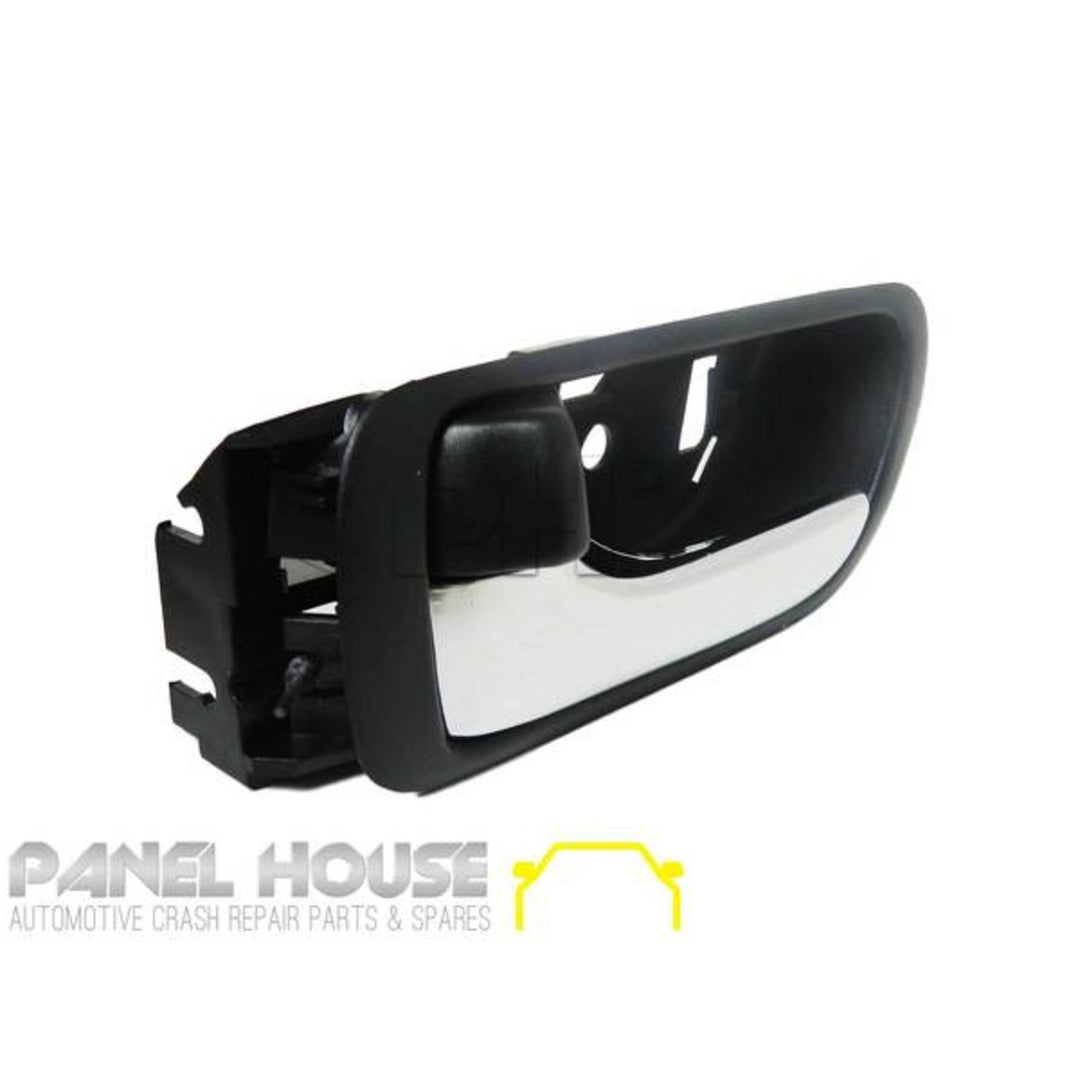 Interior Door Handles PAIR Chrome & Black Fits Toyota Camry 2002 - 2006