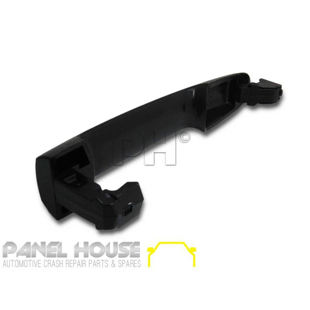 Outer Door Handles PAIR Front Black With KEYHOLE Fits Toyota Hilux N70 2005 - 2015