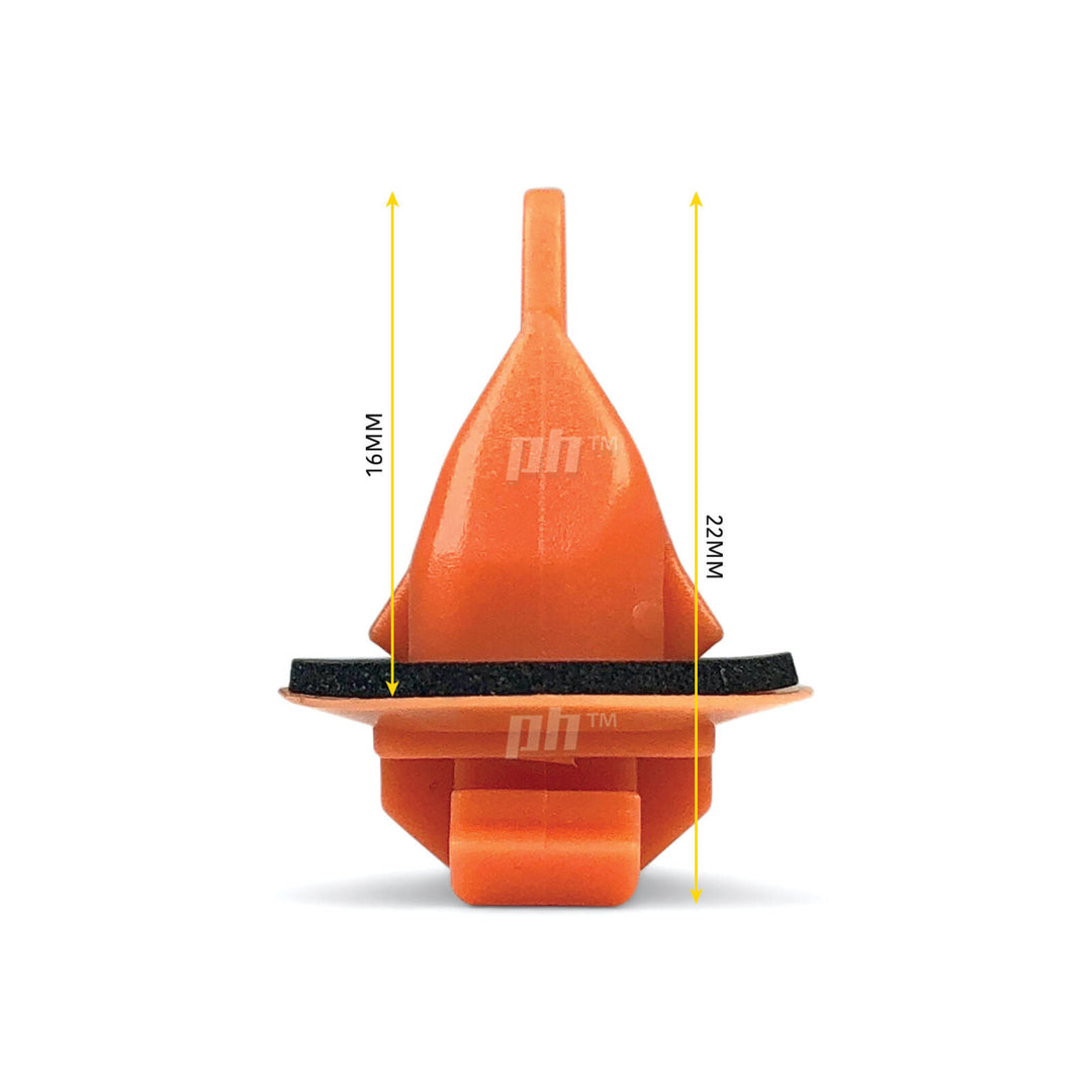 Wheel Arch Flare Mould Trim Clip ORANGE x10 fits Hilux SR5 Landcruiser Prado