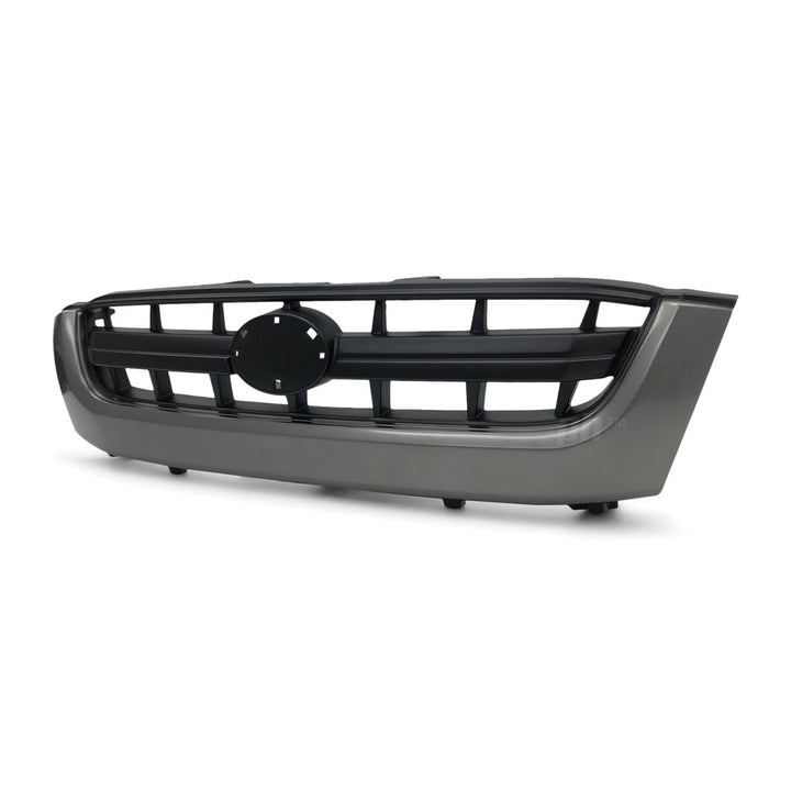 Grill Single Bar Grey & Black Style Fits Toyota Hilux 2001 - 2005 Workmate SR SR5