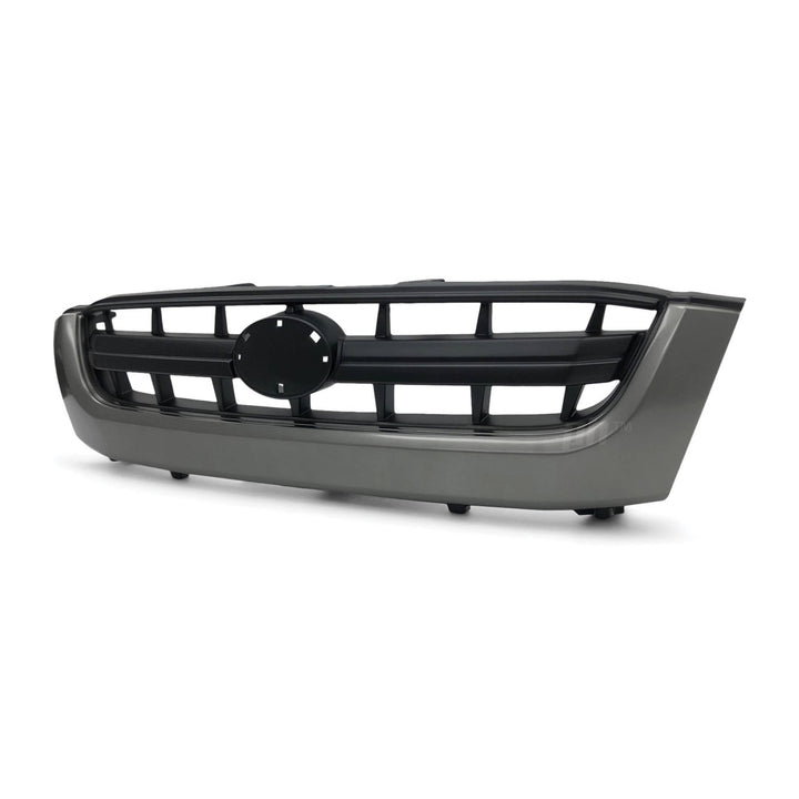 Grill Single Bar Grey & Black Style Fits Toyota Hilux 2001 - 2005 Workmate SR SR5