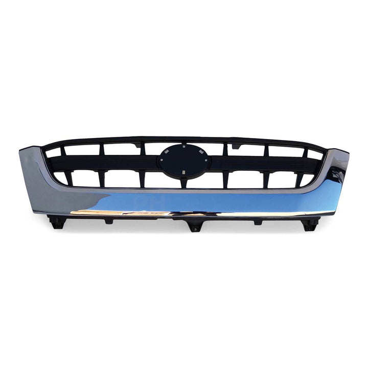 Grill Single Bar Chrome & Black Style Fits Toyota Hilux 2001 - 2005 Workmate SR SR5