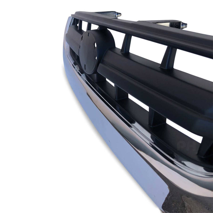 Grill Single Bar Chrome & Black Style Fits Toyota Hilux 2001 - 2005 Workmate SR SR5