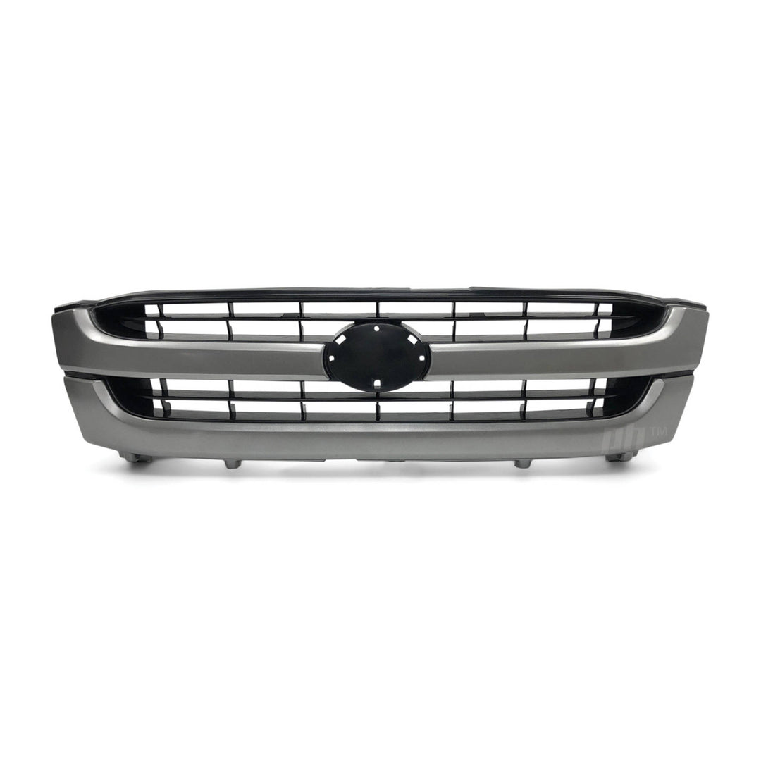 Grill Twin Bar Grey & Black Style Fits Toyota Hilux 2001 - 2005 Workmate SR SR5
