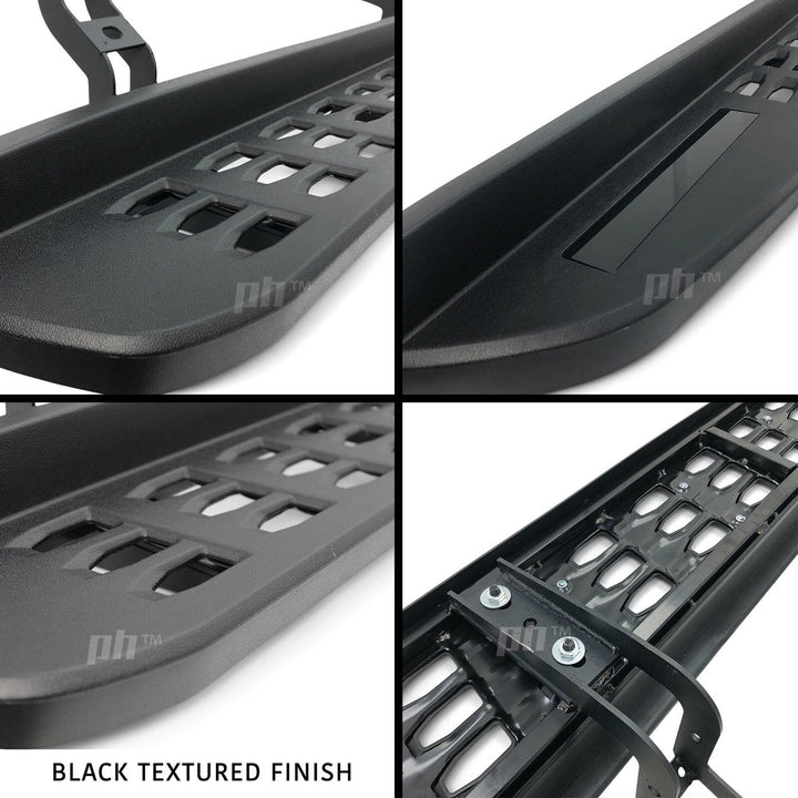 Black Edition Side Steps fits Ford Ranger RAPTOR & PX Dual Cab 2011-2020