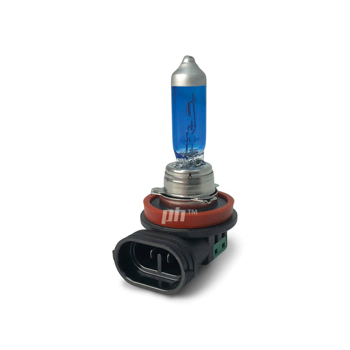 H11 Halogen Bulbs PAIR 5000K 12V 55W Super White Michiba Upgrade Globes