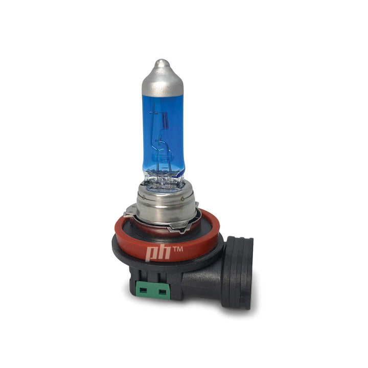 H11 Halogen Bulbs PAIR 5000K 12V 55W Super White Michiba Upgrade Globes