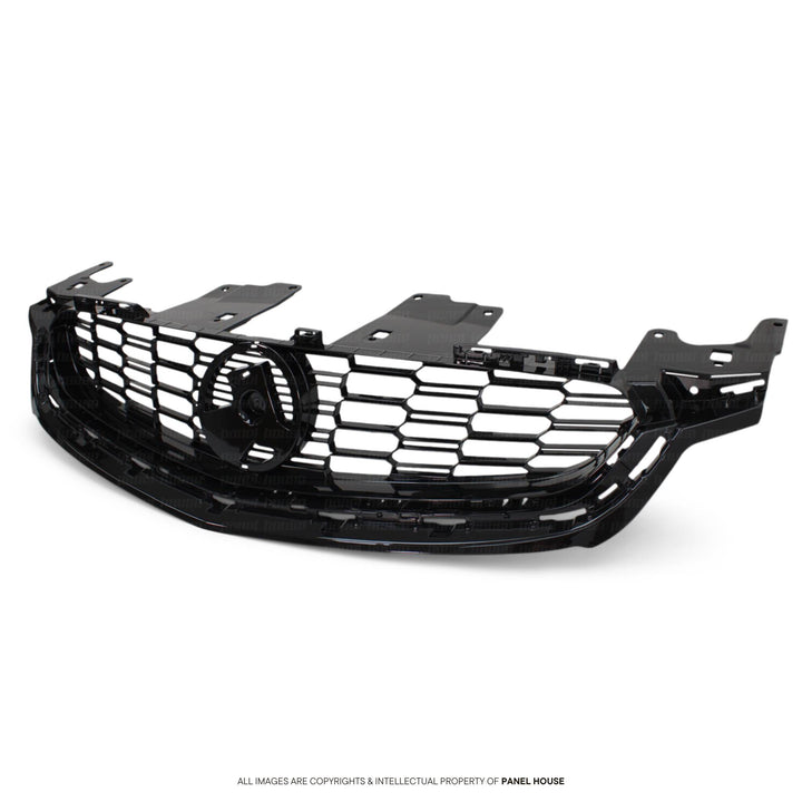Gloss Black Upper Grill fits Holden Commodore VF Series 2 Black Series 2015-2018