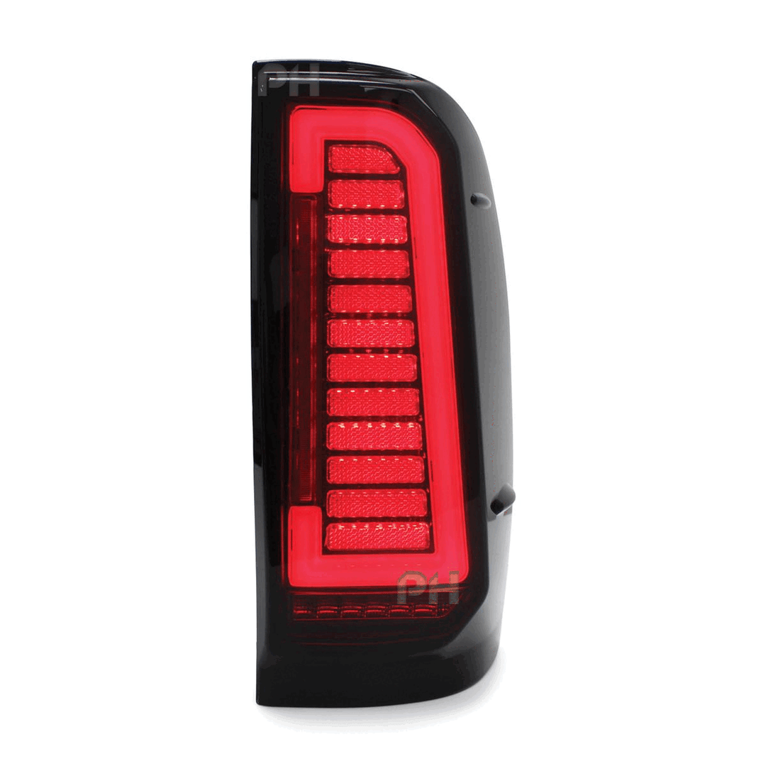 Headlights Black PAIR LED Sequential Indicator fits Ford Ranger PX MK2 MK3 2015 - 2022