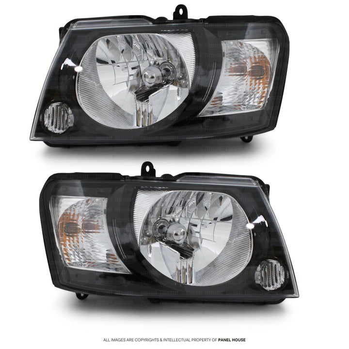 Headlights PAIR Dubai Style fits Nissan Patrol GU Y61 04/04-2015 1 Piece with Xenon bulbs and ballasts