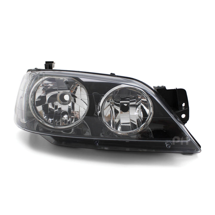 Headlights Black PAIR fits Ford Falcon BA & BF Series 1 XT 2002 - 09/2006