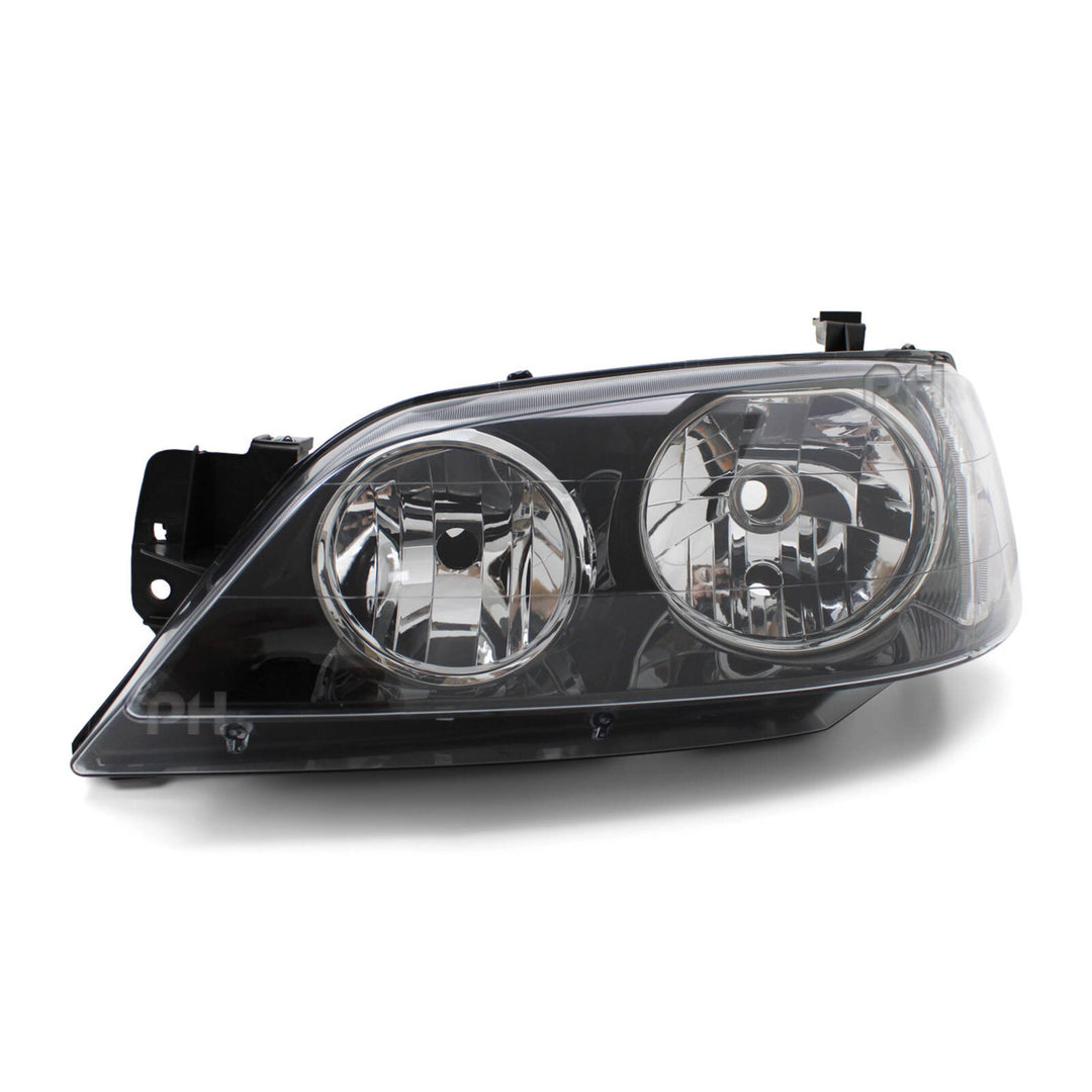 Headlights Black PAIR fits Ford Falcon BA & BF Series 1 XT 2002 - 09/2006
