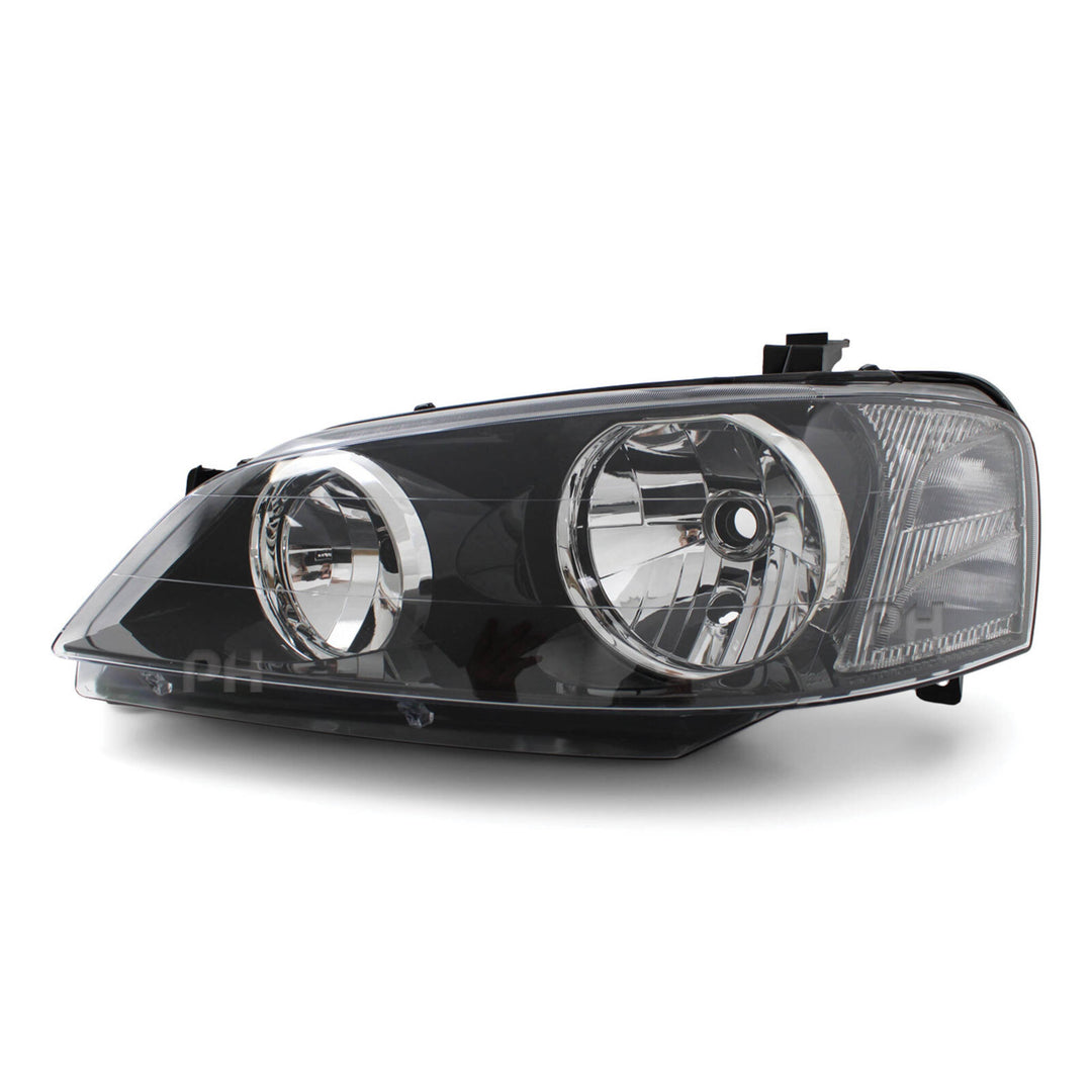 Headlights Black PAIR fits Ford Falcon BA & BF Series 1 XT 2002 - 09/2006