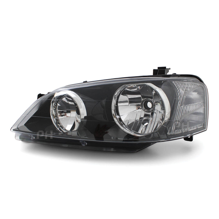 Headlights Black PAIR fits Ford Falcon BA & BF Series 1 XT 2002 - 09/2006
