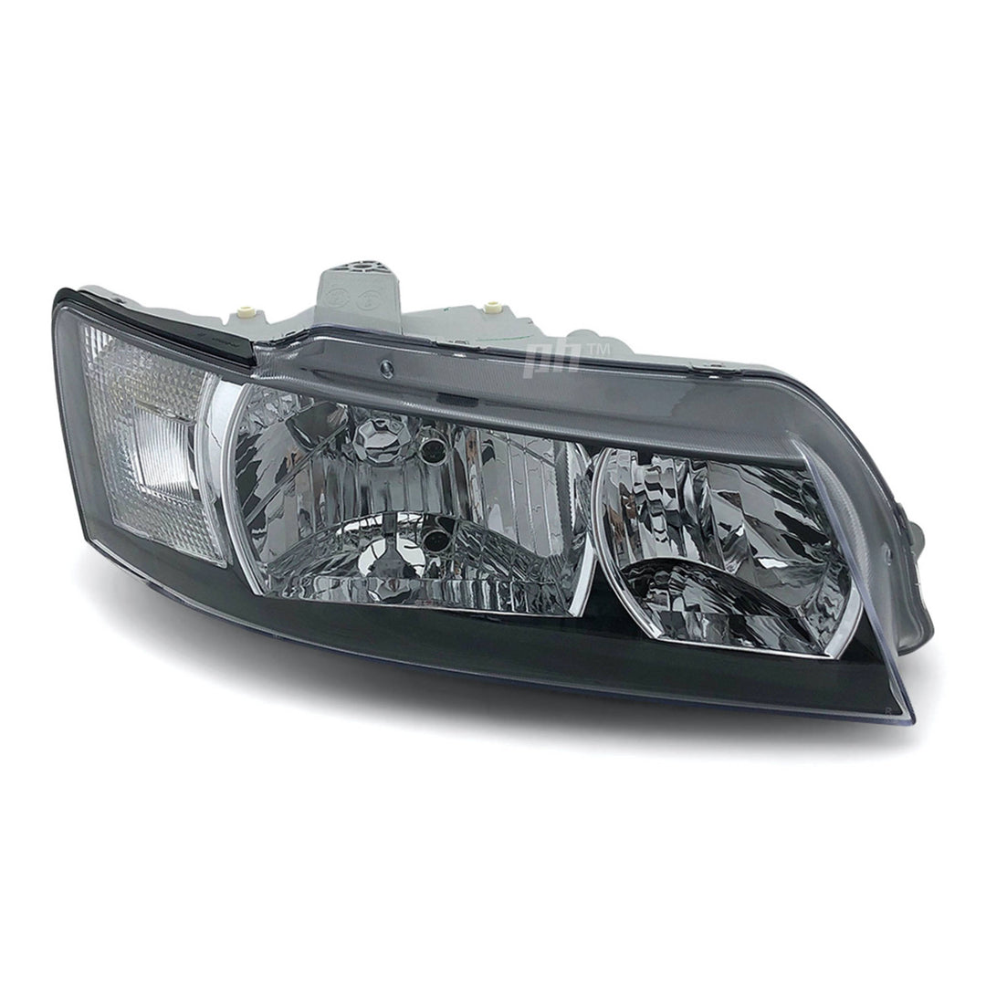 Headlights Black PAIR fits Holden Commodore VZ SV6 SV8 SVZ 2004 - 2006