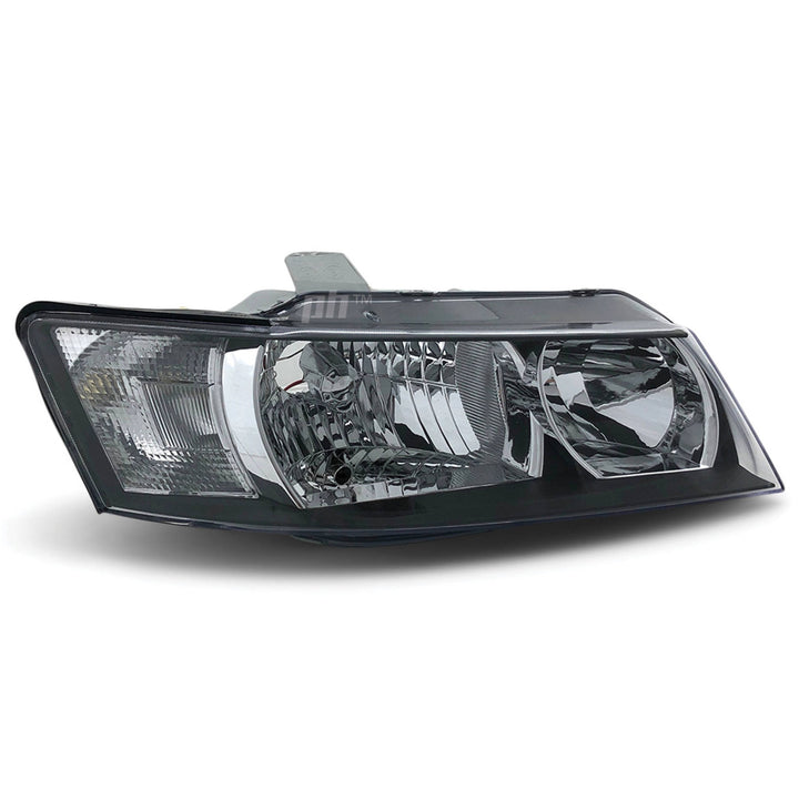 Headlights Black PAIR fits Holden Commodore VZ SV6 SV8 SVZ 2004 - 2006