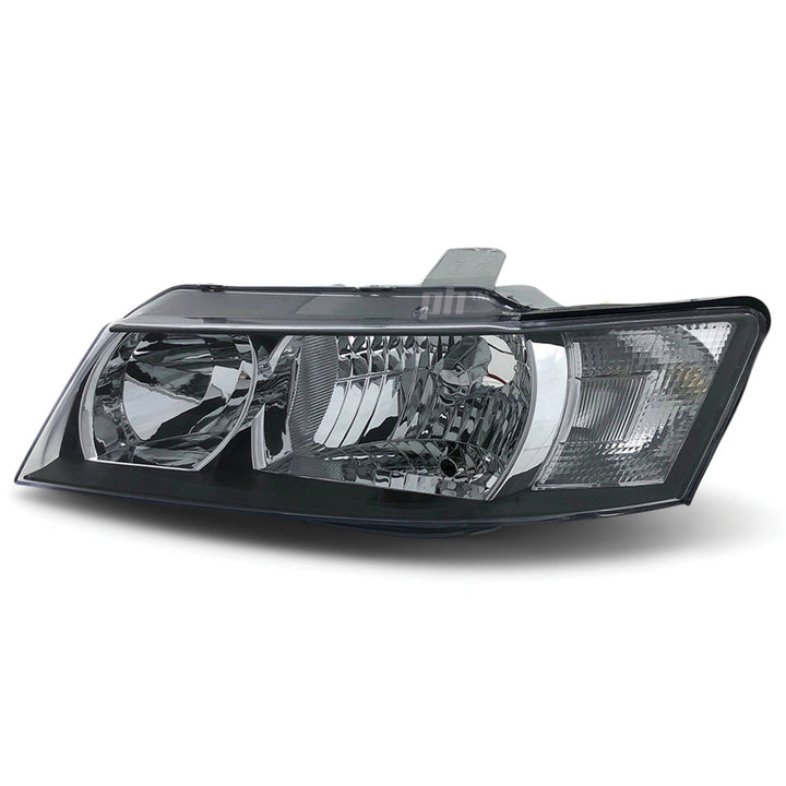 Headlights Black PAIR fits Holden Commodore VZ SV6 SV8 SVZ 2004 - 2006