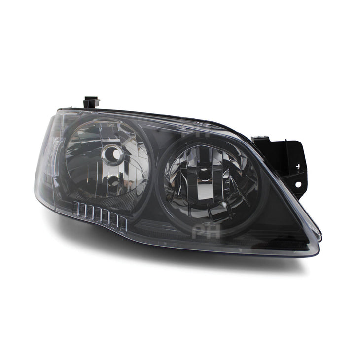 Headlights Black PAIR fits Ford Falcon BF Series 2 XT 09/2006 - 2008