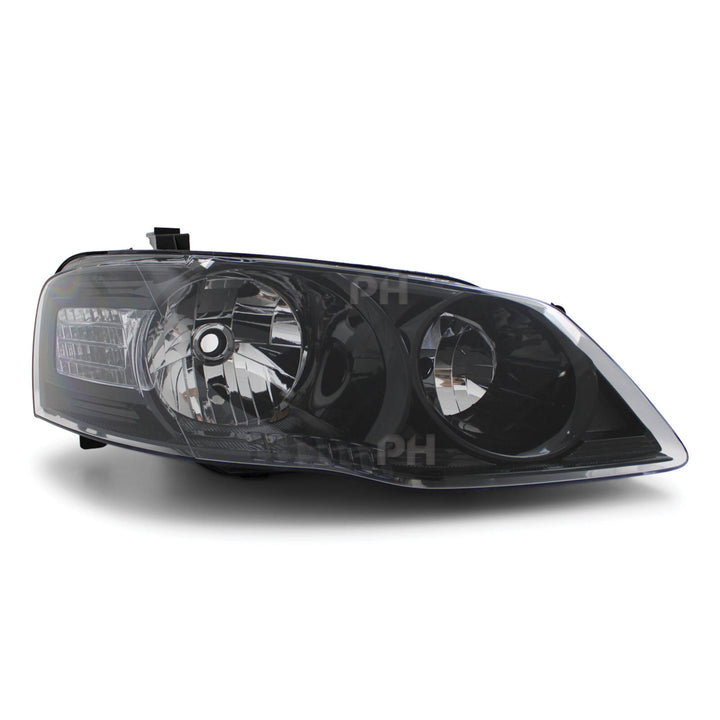 Headlights Black PAIR fits Ford Falcon BF Series 2 XT 09/2006 - 2008