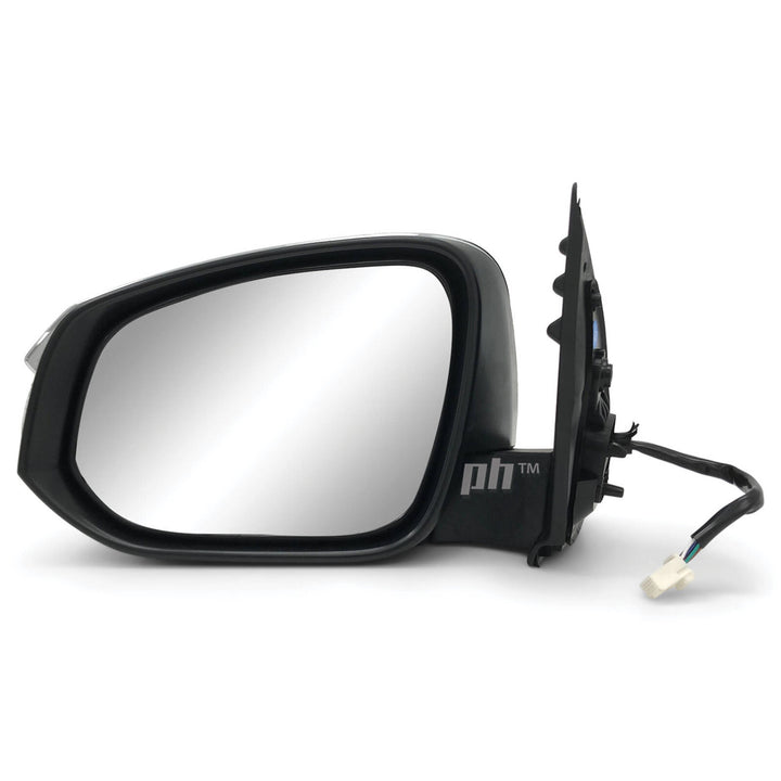 Door Mirrors PAIR Chrome Electric Auto Fold Fits Toyota Hilux N80 SR5 15 - 21