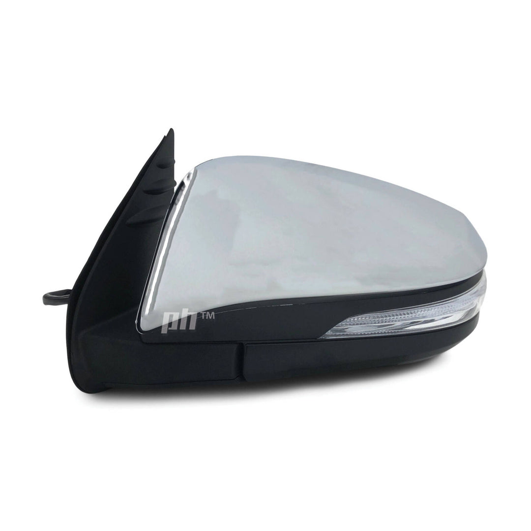 Door Mirrors PAIR Chrome Electric Auto Fold Fits Toyota Hilux N80 SR5 15 - 21