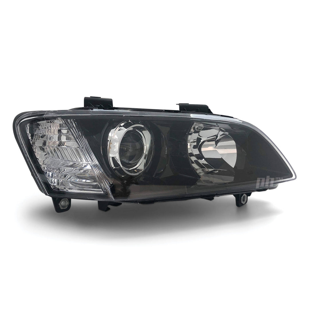 Headlights Projector Black PAIR fits Holden Commodore VE SSV HSV Calais 2006 - 2010