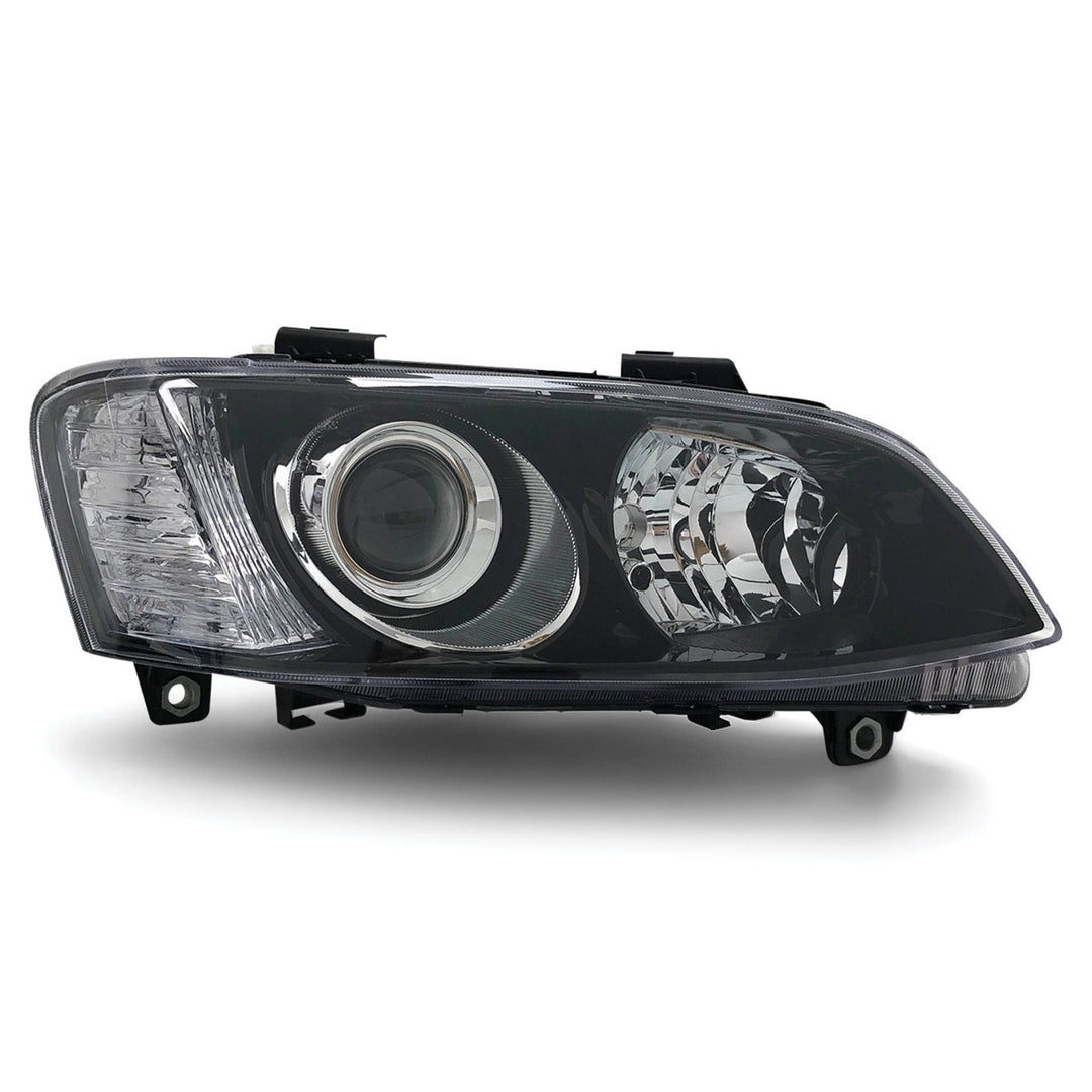 Headlights Black Projector PAIR fits Holden Commodore VE SSV HSV Calais 2010 - 2013