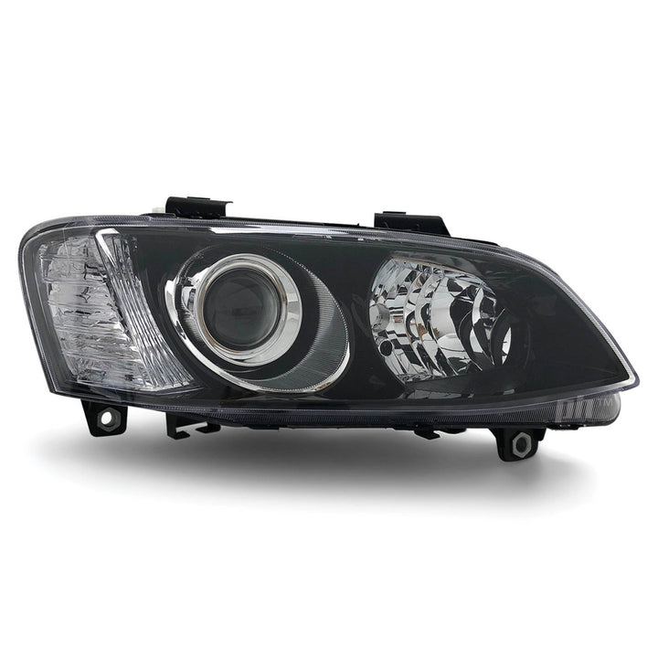 Headlights Black Projector PAIR fits Holden Commodore VE SSV HSV Calais 2010 - 2013