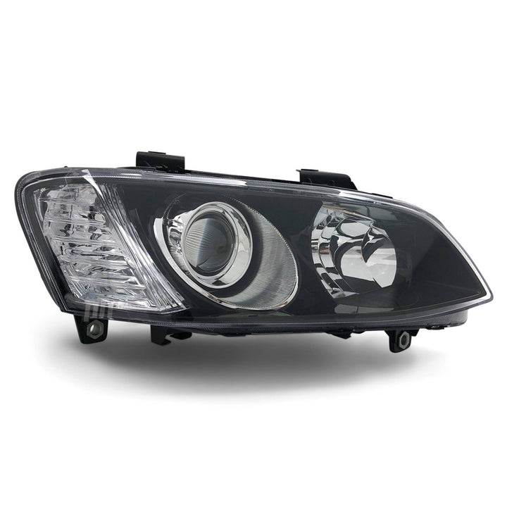 Headlights Black Projector PAIR fits Holden Commodore VE SSV HSV Calais 2010 - 2013