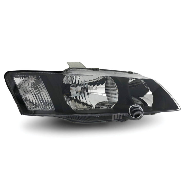 Headlights Black PAIR fits Holden Commodore VY SS SV6 SV8 2002 - 2004