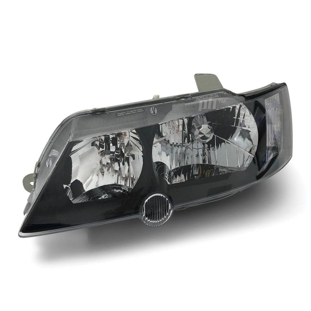 Headlights Black PAIR fits Holden Commodore VY SS SV6 SV8 2002 - 2004