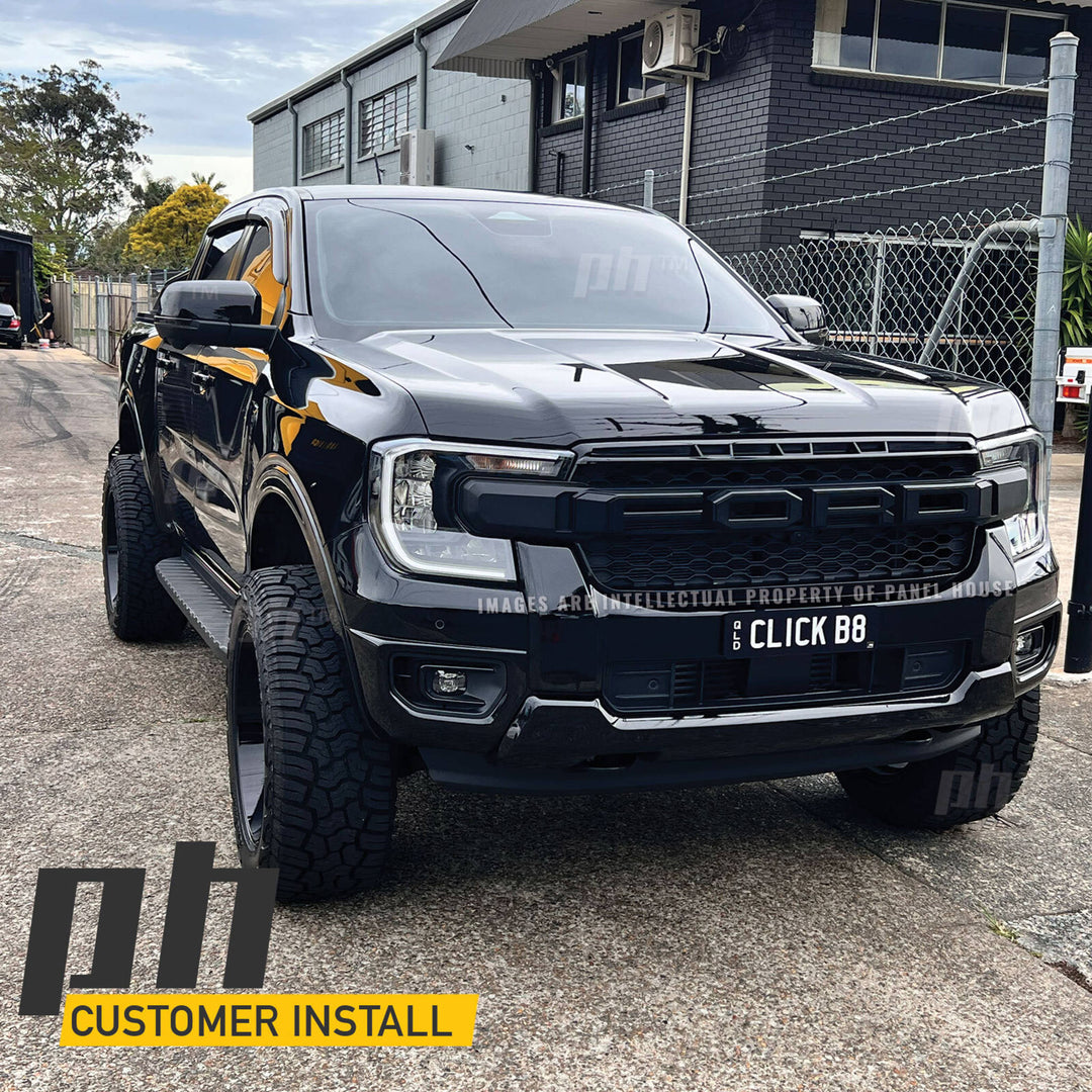 Black F Style Grill fits Ford Ranger NEXT GEN 2022- Sport Wildtrak Platinum XLT