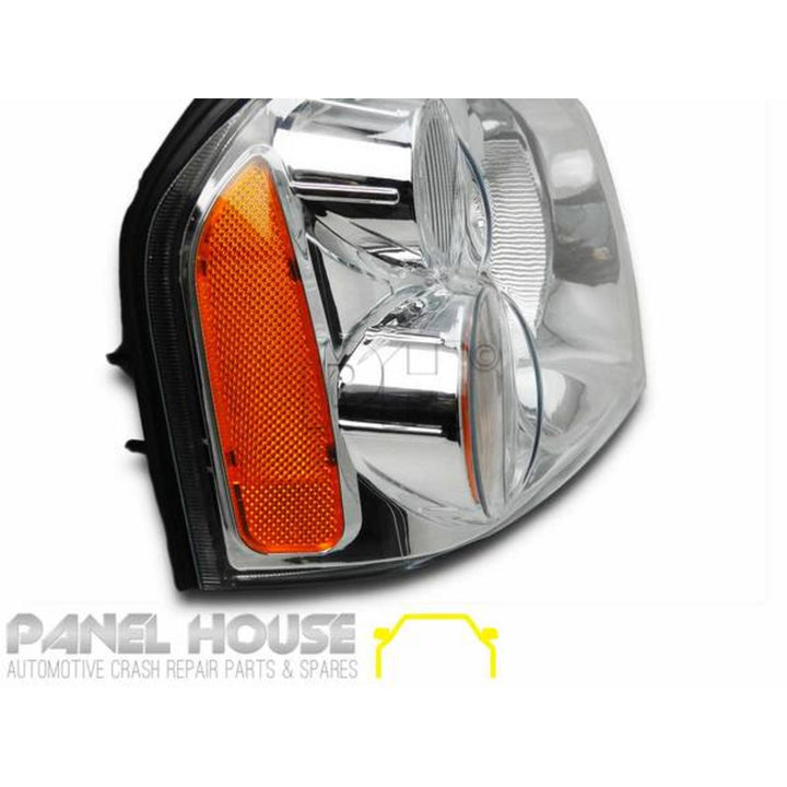 Headlights PAIR Fits Nissan Navara D22 2001 - 2014