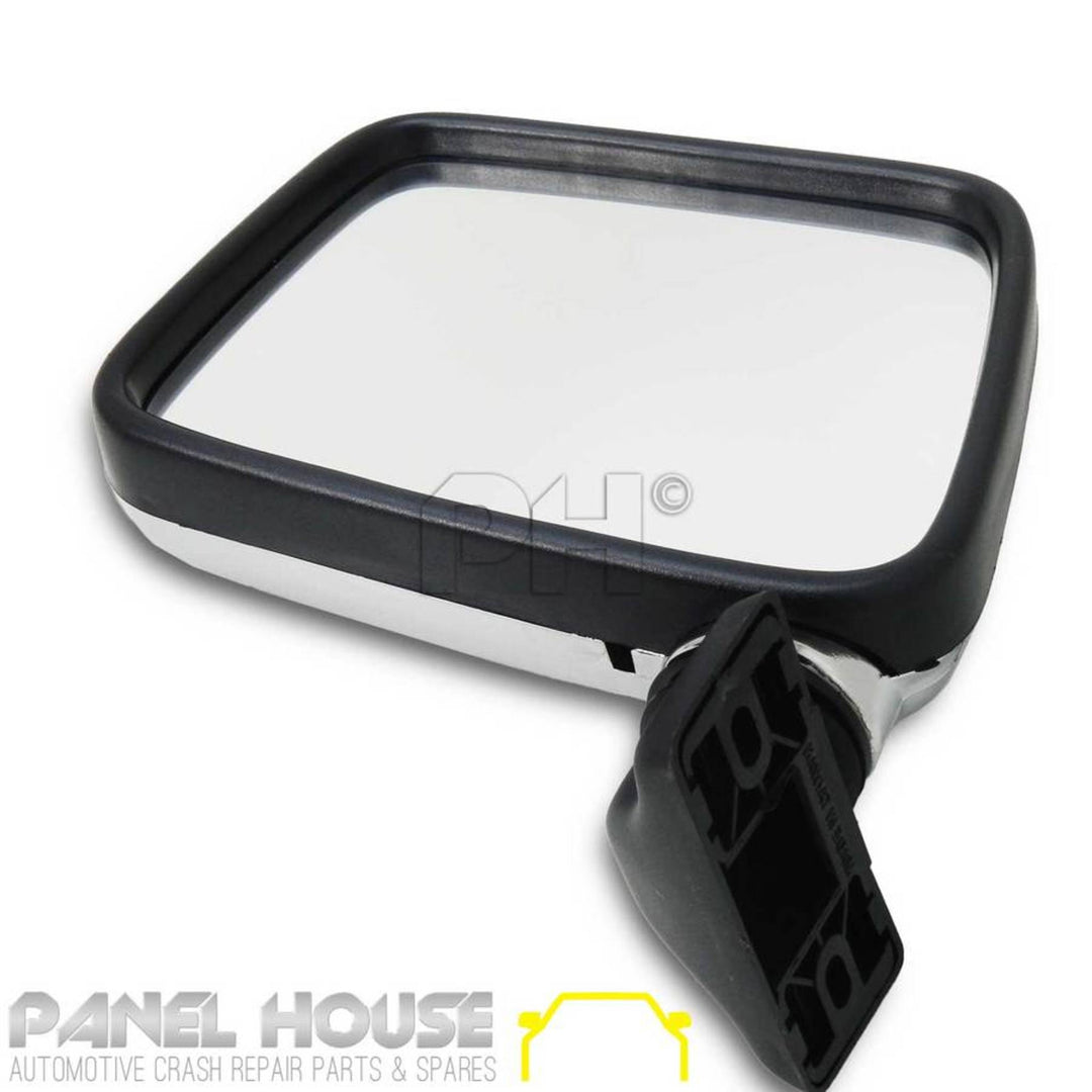 Door Mirrors PAIR Skin Mount CHROME fits Holden TF Rodeo Ute 89-96
