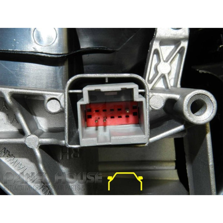 Door Mirrors PAIR Black Electric fits Ford Ranger PX Ute 2011-2015