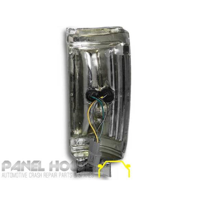 Corner Indicator Park Light PAIR Chrome fits Mitsubishi Triton 86-96 Ute ME - MJ
