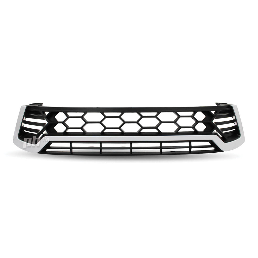 Grill Black & White LED DRL Style Fits Toyota Hilux N80 SR5 Workmate 2015 - 2018