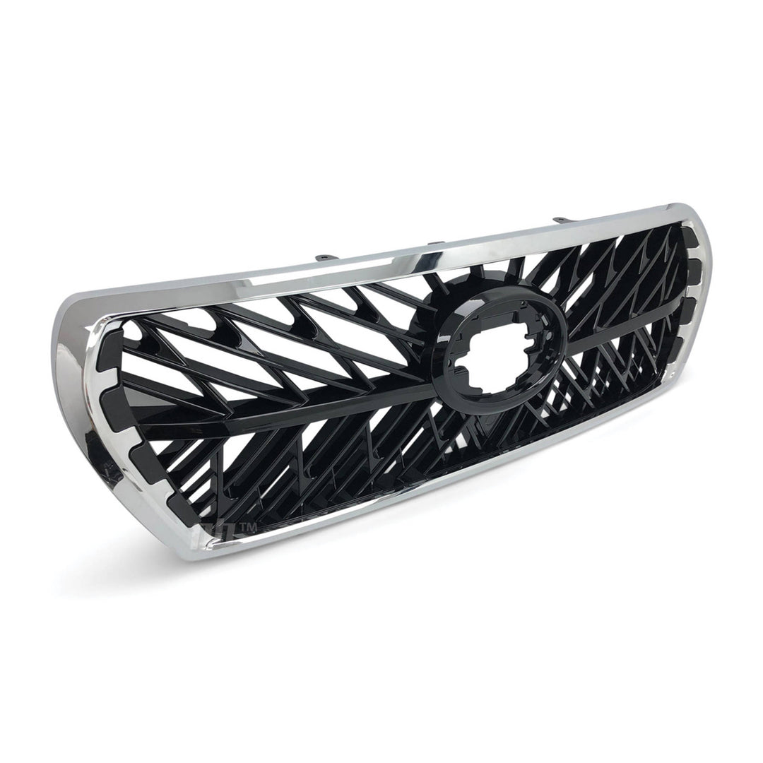 Grill Chrome & Black Web Style Fits Toyota Landcruiser 200 Series 2007 - 2015