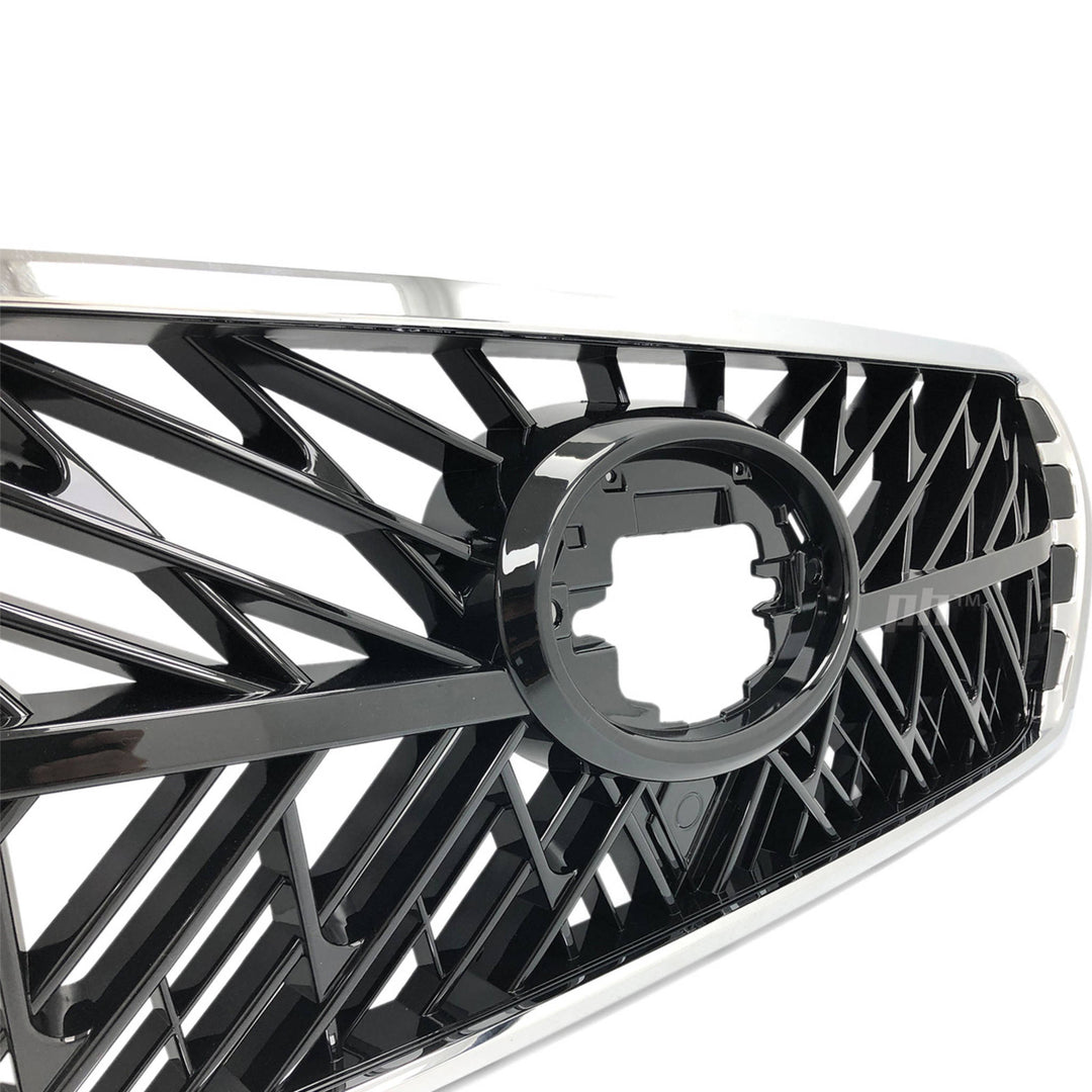Grill Chrome & Black Web Style Fits Toyota Landcruiser 200 Series 2007 - 2015