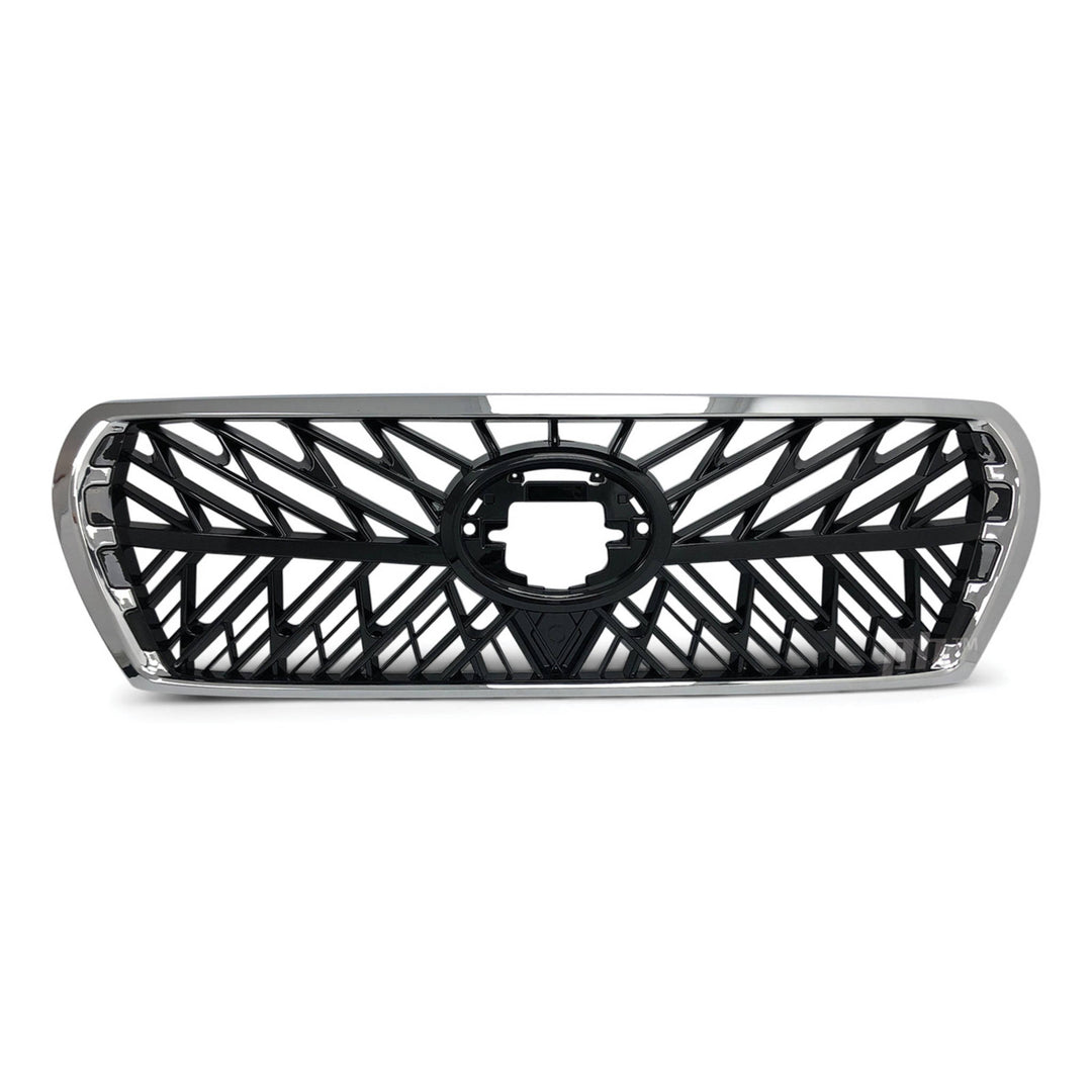 Grill Chrome & Black Web Style Fits Toyota Landcruiser 200 Series 2007 - 2015