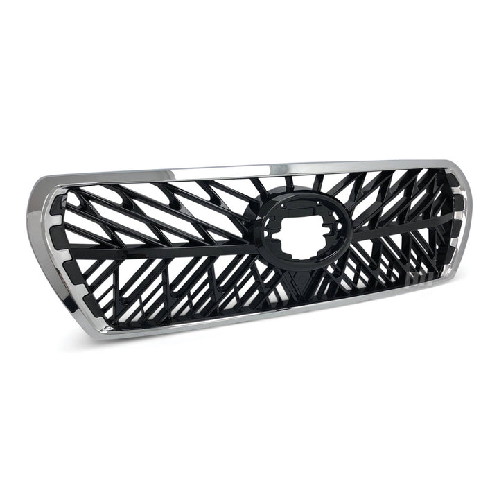 Grill Chrome & Black Web Style Fits Toyota Landcruiser 200 Series 2007 - 2015