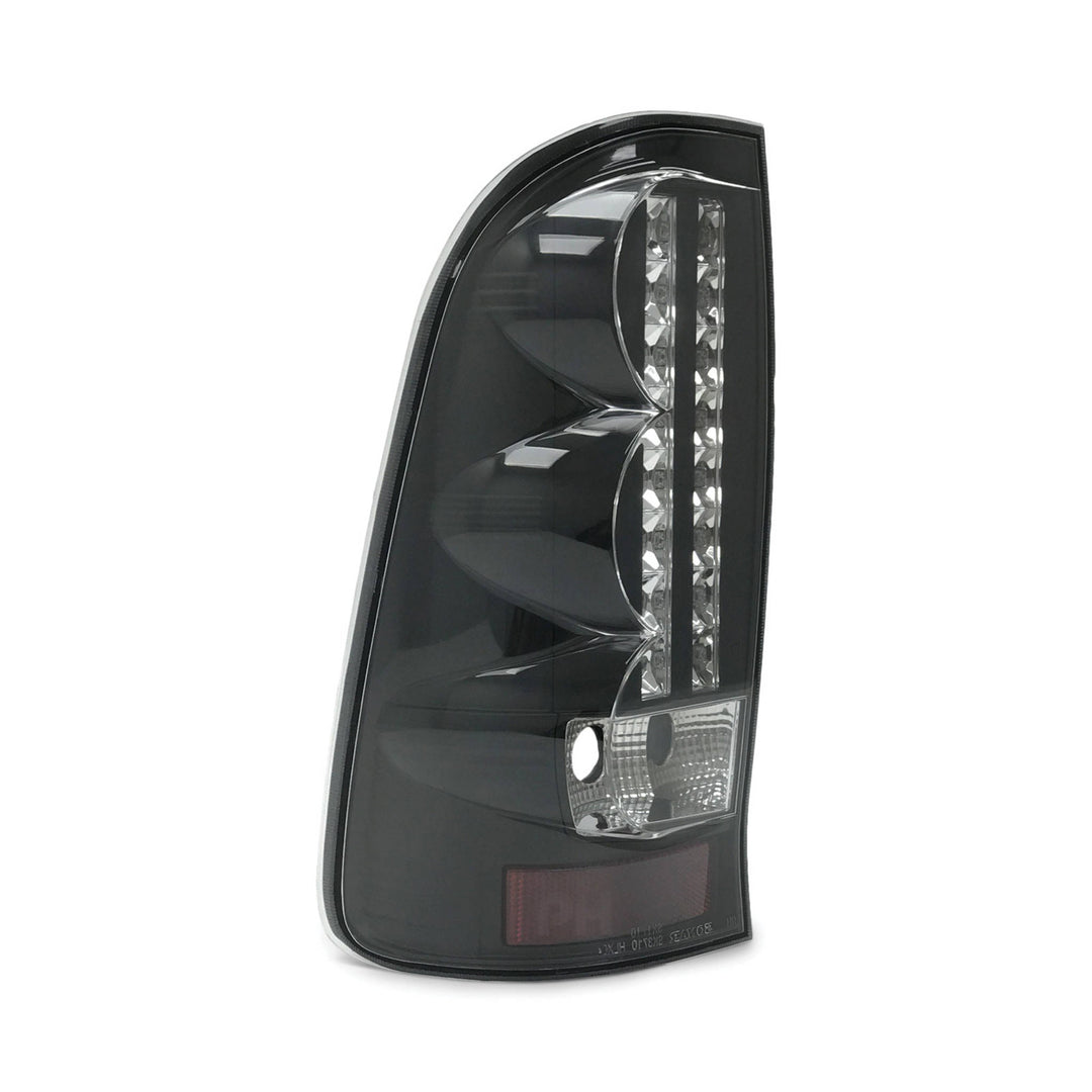 Upgrade Black LED Tail Lights PAIR Fits Toyota Hilux N70 SR5 2005 - 2015