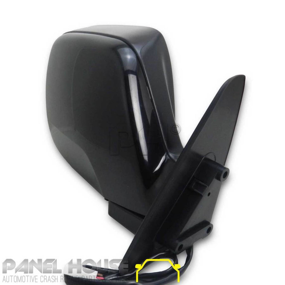 Door Mirror PAIR Black Electric Fits Toyota LandCruiser 80 Series