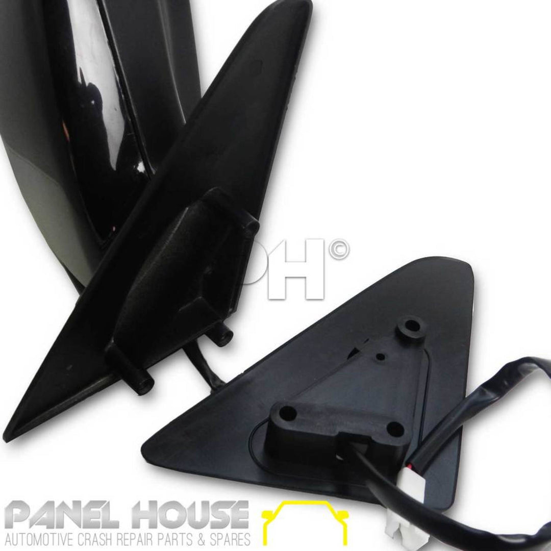 Door Mirror PAIR Black Electric Fits Toyota LandCruiser 80 Series