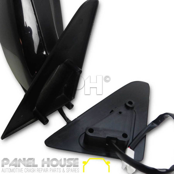 Door Mirror PAIR Black Electric Fits Toyota LandCruiser 80 Series