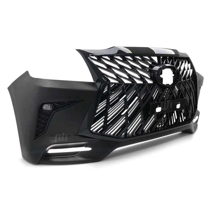 Web Style Front Bumper Kit & Black Grill Fits Toyota Hilux N70 Facelift 11 - 15