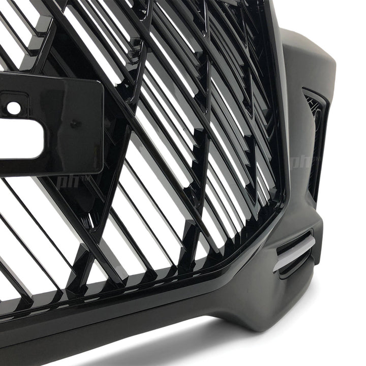 Web Style Front Bumper Kit & Black Grill Fits Toyota Hilux N70 Facelift 11 - 15